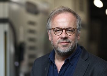 ©PHOTOPQR/LE TELEGRAMME/Lionel Le Saux ; MORLAIX ; 28/04/2023 ; MORLAIX (29) : Christophe Deloire, directeur general de Reporters sans frontieres, en visite au siege du Telegramme, en presence notamment de Hubert Coudurier et Samuel Petit. (MaxPPP TagID: maxnewsworldfive951294.jpg) [Photo via MaxPPP]