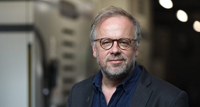 ©PHOTOPQR/LE TELEGRAMME/Lionel Le Saux ; MORLAIX ; 28/04/2023 ; MORLAIX (29) : Christophe Deloire, directeur general de Reporters sans frontieres, en visite au siege du Telegramme, en presence notamment de Hubert Coudurier et Samuel Petit. (MaxPPP TagID: maxnewsworldfive951294.jpg) [Photo via MaxPPP]