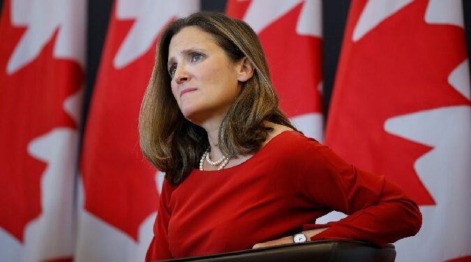 Canada's Foreign Minister Chrystia Freeland takes part in an event at the University of Ottawa in Ottawa, Ontario, Canada, August 14, 2017. REUTERS/Chris Wattie